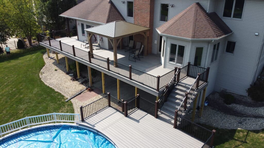 deck builder in st. john st.john in second story deck and pool deck